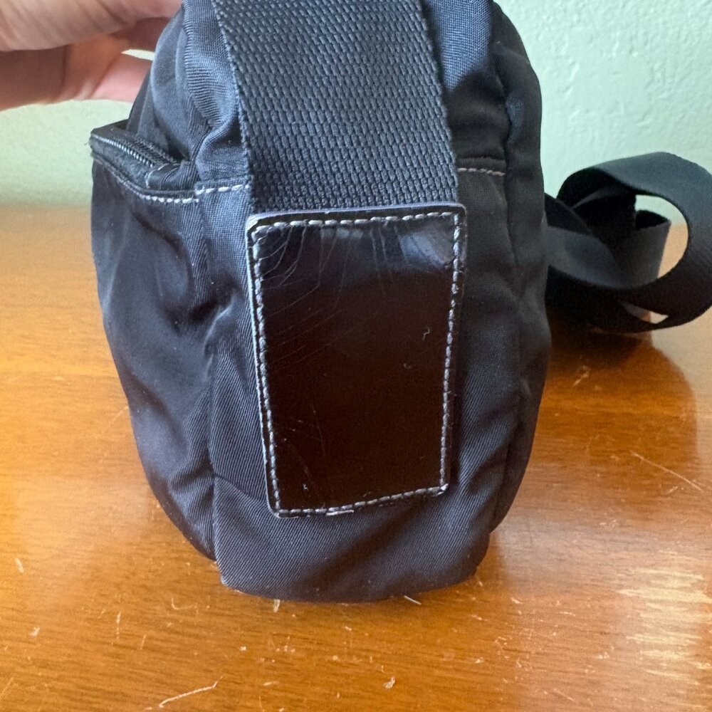 Prada Nylon Crossbody or Belt Bag – Black Tessuto w/ Triangle Logo - Picture 6 of 9